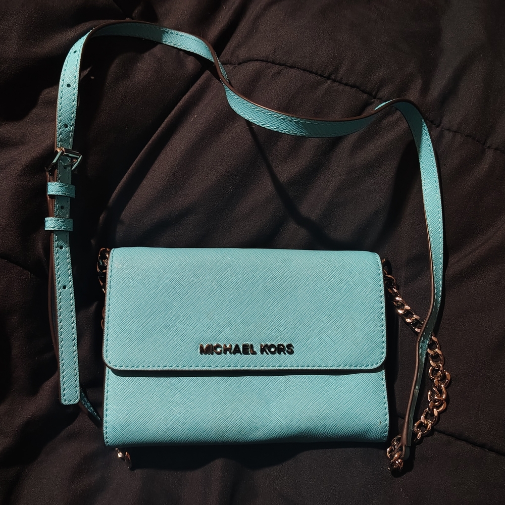 Michael Kors Turquoise Crossbody Bag